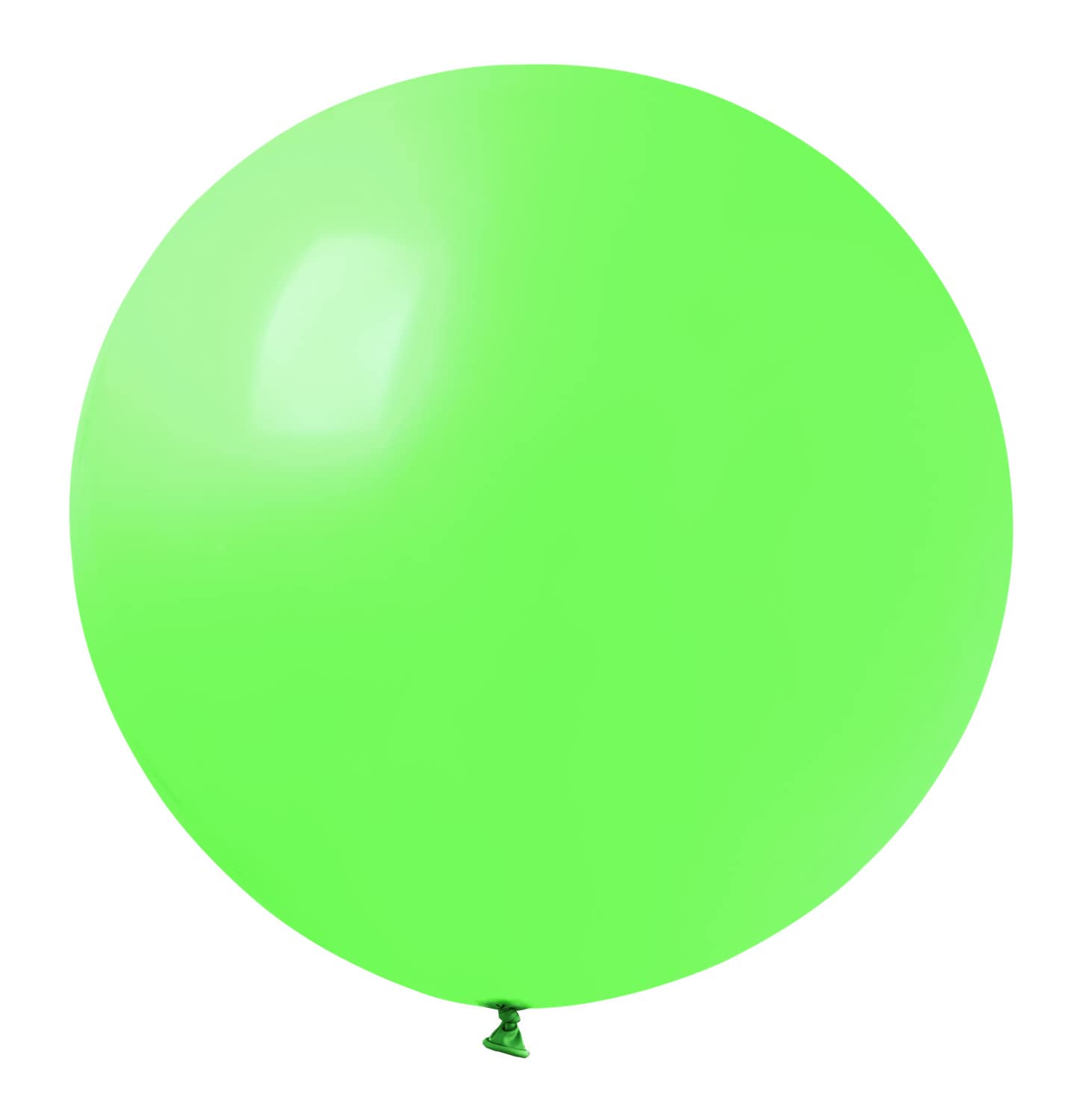 Pack 10 maxi balloons in natural latex Premium Quality G40 (Ø 100cm / 40"), pastel mint green — image 1
