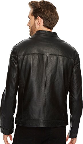 Cole Haan Men's Bonded Leather Moto Jacket4