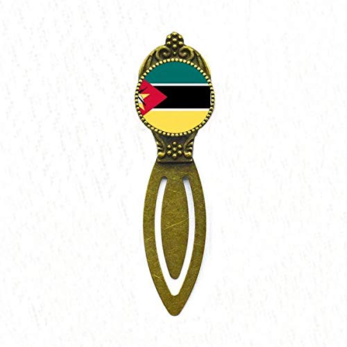 Marque-page drapeau du Mozambique en style rétro pour livre et bureau