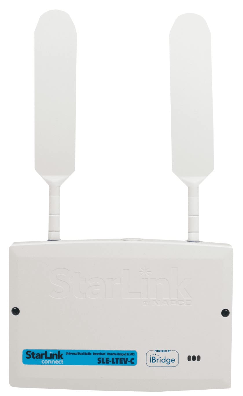 Napco SLE-LTEV-C StarLink Connect Universal LTE Cell/IP Alarm Communicator & Connected Services Hub, For Takeover/Upgrade To Cell & IP Alarm Reporting, Full Emulated Remote Keypad, Verizon LTE Network