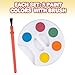 ArtCreativity Mini Paint Sets - Pack of 12 - Five Watercolors in Tray with Brush - Crafts, Supplies, School, Party Favor, Kids' Prize