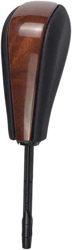 Automatic Gear Stick Car Shift Gear Knob for bm=w E81 E82 E87 E90 E91 E93 E36 E38 E46 Z4 Z3 E53 E60 X5 X3 (Wood Grain, Short)