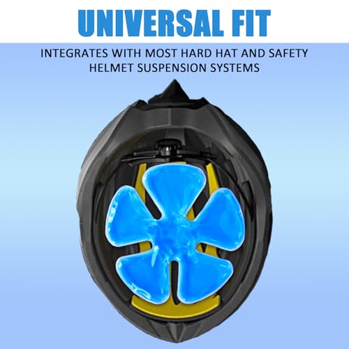 Image of Head Gel Ice Pack for Helmets,Head Gel Ice Pack, Helmet Ice Packs, Used for Catcher Helmets,Relieve Summer Heat and Keep Cool, Reusable Cooling Insert for Outdoor Sports, Riding (2PCS) (Blue 2)