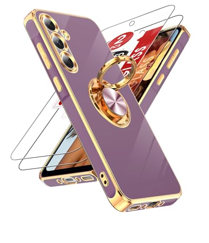 Coque Samsung Galaxy A35 5G plaquée or rose aux finitions LeYi