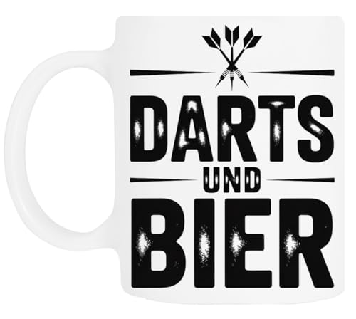 TAMBOOTEE Freccette E Birra Bicchiere Da Bere In Ceramica Bianca