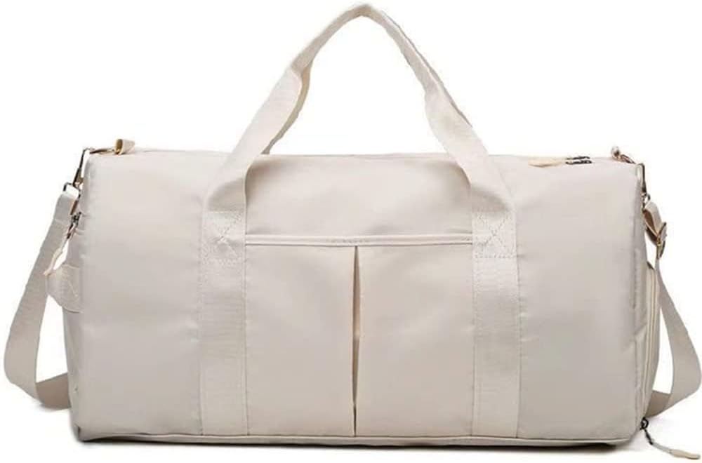 Men and Women's Travel Bag With Shoe Compartment Sports Tote Gym Bag Weekender Overnight Shoulder Bag