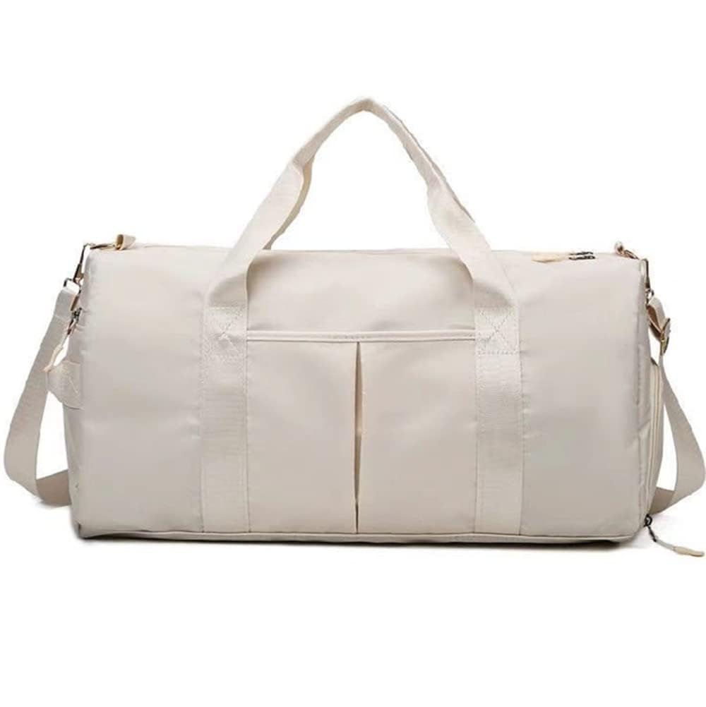 Men and Women's Travel Bag With Shoe Compartment Sports Tote Gym Bag Weekender Overnight Shoulder Bag