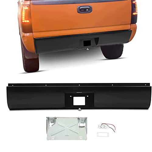 KUAFU Roll Pan Compatible with 1999-2006 Chevy Silverado GMC Sierra 1500 Pickup Trucks w/Light & Flip Down License Plate