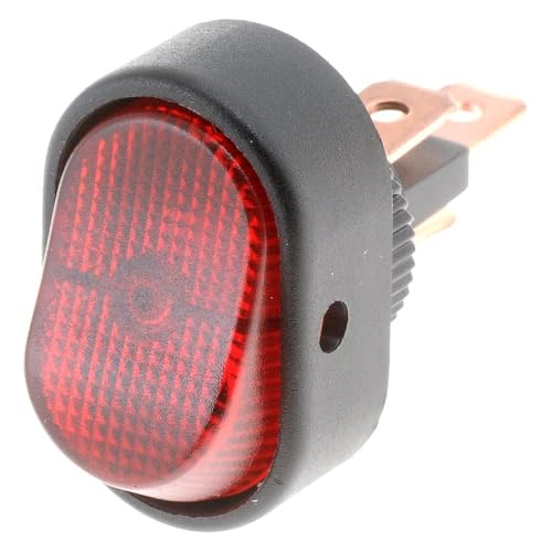 Interrupteur à bascule oblong rouge Dorman 84860 noir auto universel
