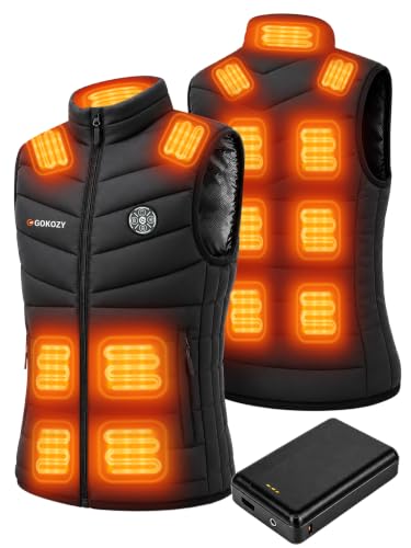 Image of Gokozy Heated Vest for Women with 16000mAh Battery Pack Included