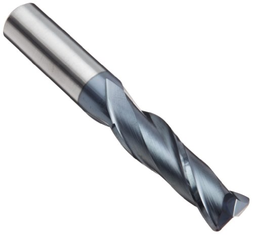 YG-1 EM818 Carbide Corner Radius End Mill, Long Reach, Metric, TIALN Multilayer Finish, 30 Deg Helix, 2 Flutes, 50mm Overall Length, 3mm Cutting Diameter, 6mm Shank Diameter, 0.3mm Corner Radius
