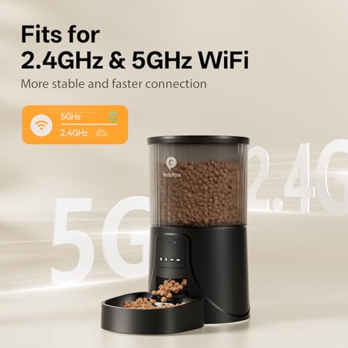 Image of PETULTRA Automatic Cat Feeder 5Ghz WiFi APP Control Cat Food Dispenser