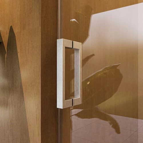 Image of Findepot 56-60 inch W x 76 inch H Frameless Single Sliding Glass Shower Doors Soft-Close with Buffer, Reversible Installation and 3 /8 inch(10mm) ANSI Clear Tempered Glass, Brushed Nickel Finish