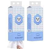 Hängendes Toilettenpapier - Weiche Papierhandtücher für Reisen und Zuhause | Virgin Wood Zellstoff mit 4-lagiger Struktur, platzsparender Korbspender, 320 Blatt, 31,5 x 15,5 x 7,8 cm, Weiß für