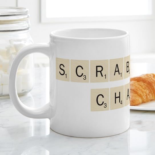 CafePress Scrabble Champion 20 Oz Ceramic Mega Mug 20 oz Ceramic Coffee Mega Mug