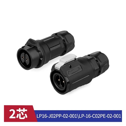 Conector de aviación LP-16 de 2 pines impermeable IP68 3