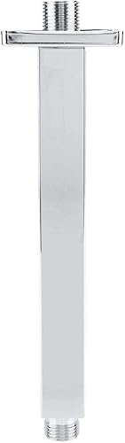 Miniatura 6 de TOPINCN Brazo de ducha superior de acero inoxidable para montaje en pared para baño, ducha de techo, brazo de extensión de ducha largo (10 pulgadas)
