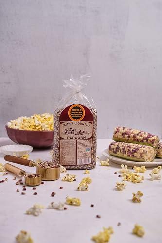 Amish Country Popcorn | 2 lbs Bag | Purple Popcorn Kernels | Old Fashioned, Non-GMO and Gluten Free (Purple - 2 lbs Bag)
