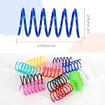 72 PCS 12 Colors Cat Spring Toys for Indoor Cats, Cat Kitten Toys Plastic Coil Spiral Springs for Swatting, Biting, Hunting - Image 2