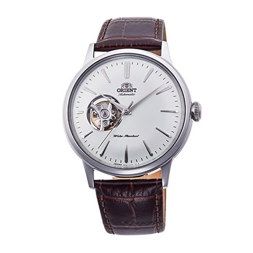 Relógio masculino com mostrador de prata automático clássico da Orient RA-AG0002S10B