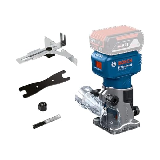 Bosch Tupia de palma a bateria GLF 18V-8, 1 fresa +2 pinças