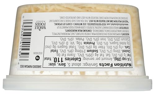 365 Everyday Value, Shredded Parmesan Cheese, 5 oz