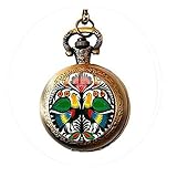 bab Polnische Folk Art Muster Anhänger Halskette Traditionelle Tier Blume Gedruckt Glas Kuppel Halskette Frauen Geschenk Bohemia Schmuck Taschenuhr Halskette