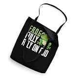 Faithful FROG Design - Fully Rely on God Symbolic Art Tote Bag
