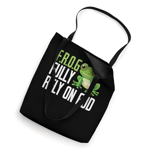 Faithful FROG Design - Fully Rely on God Symbolic Art Tote Bag