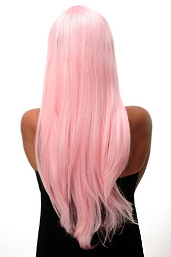 WIG ME UP 3111-T2333 Lady Quality Wig Cosplay very long long bangs fringe can part to side straight bright pink approx 27,5inch - Image 4