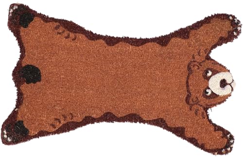 Paillasson ours en fibre de coco Esschert Design tapis brosse robuste