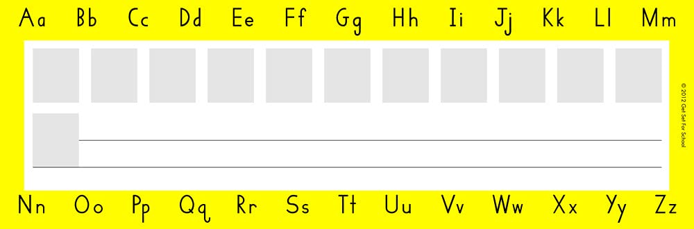 Handwriting Without Tears Name Plate - PreK - 11 X 3-1/2 in, Pack of 30