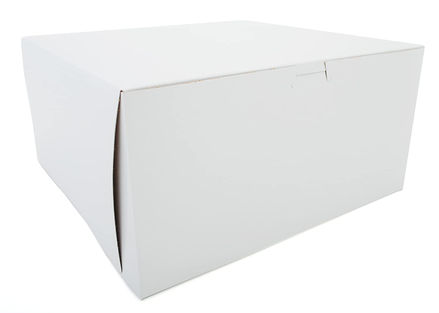 Southern Champion Tray 0989 Premium Clay-Coated Kraft Paperboard White Non-Window Lock Corner Bakery Box, 12" Length x 12" Width x 6" Height, White (Case of 50)