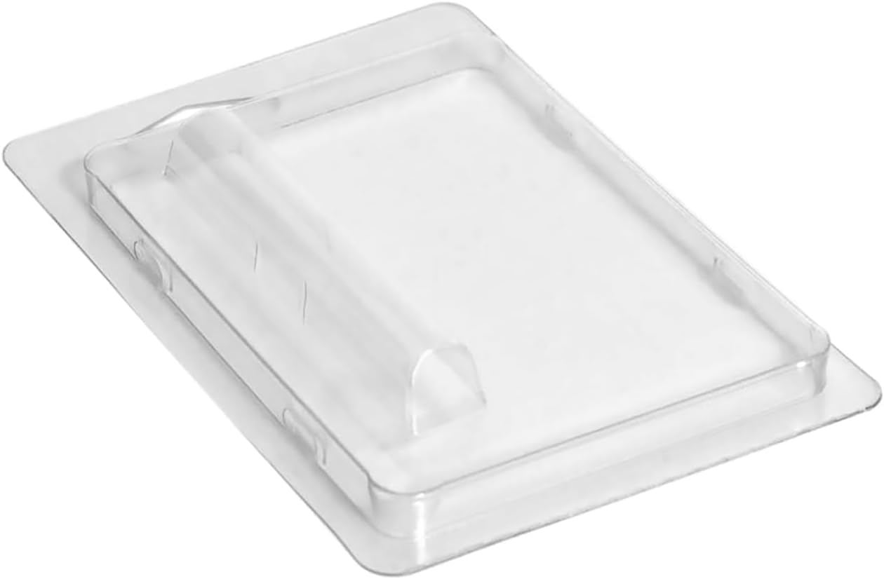 Clamshell Cartridge Packaging 1ml x 200 | Round Tip Clamshell Containers | Clear Clam Shell Container with Hang Holes (200 Count)