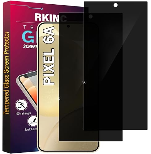 Protection d'écran Google Pixel 6A verre trempé anti-rayures et filtre anti-regard