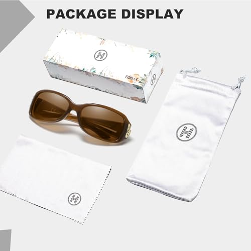 Image of HAOLOTA Polarized Sunglasses Men Women Designer Driving glasses Lightweight UV400 Protection