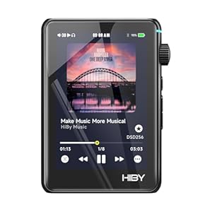 HiBy R3 II Hi Res Audio Player Dual DAC MQA Qobuz Tidal Player with Bluetooth 5.1/3.5mmSE+4.4mmBAL/2TB Extended Memory(2025 Version)
