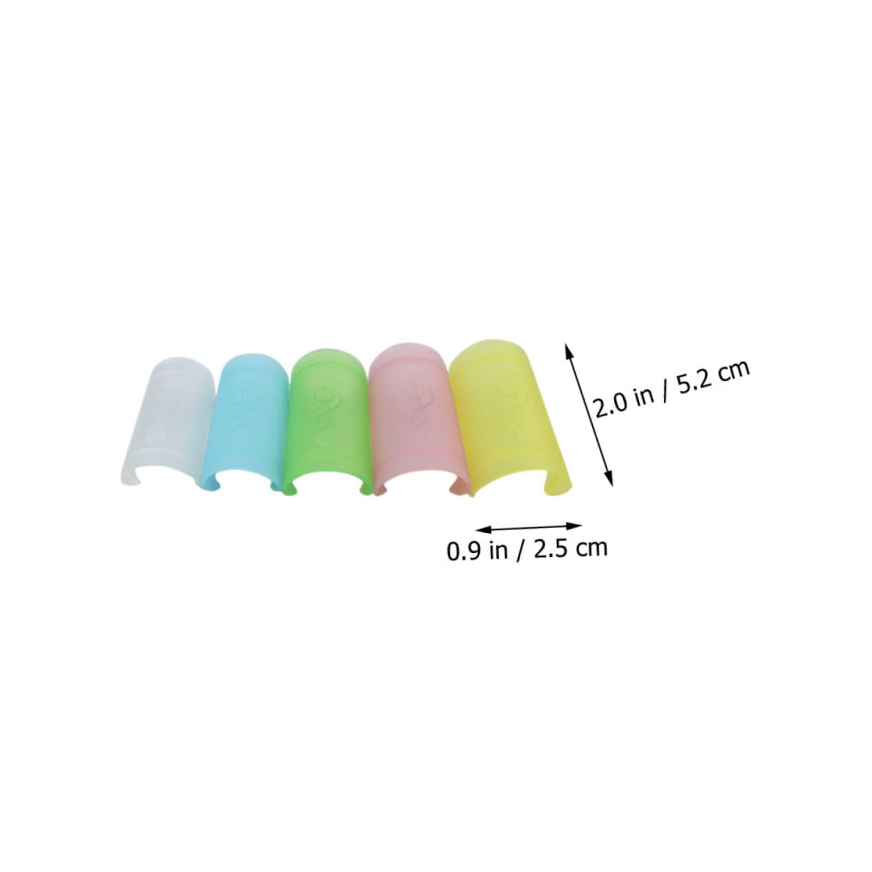 BESTonZON Flute Protectors 25pcs Plastic Flute Films Protective Covers Random Color