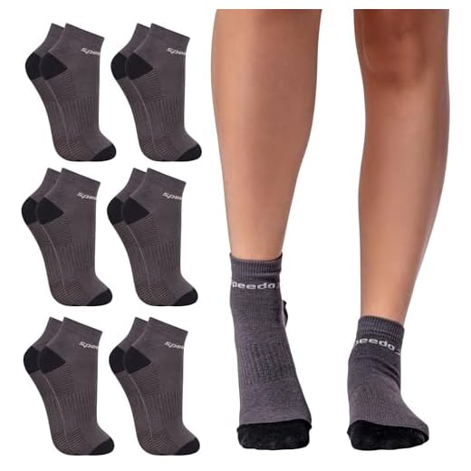 Kit 06 Pares de Meia Speedo Cano Curto Masculino Soquete Adulto | 39-44 | 6 Grafite