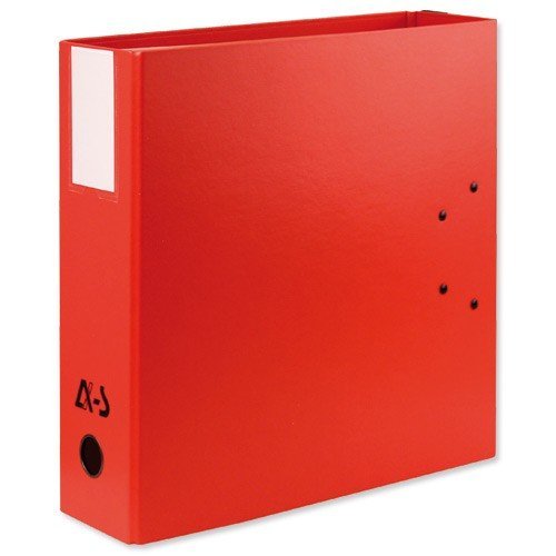 Classeur à deux leviers Millex en PVC intérieur et extérieur rouge,dos de 9.5cm