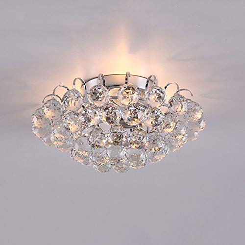 Lustre Plafonnier K9 Cristal de Luxe pour Salon Moderne E14