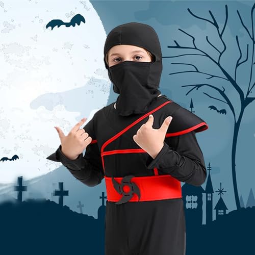 Disfraz completo ninja musculoso para niños miniatura 2