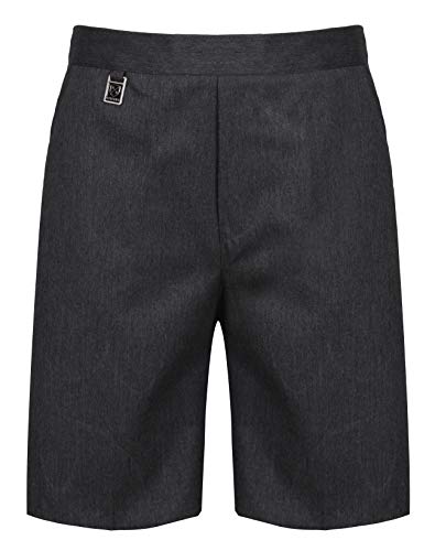 Integriti UK Pantalones cortos escolares para niños de 2 a 18 años (sin cremalleras ni ganchos), gris, 5-6 años