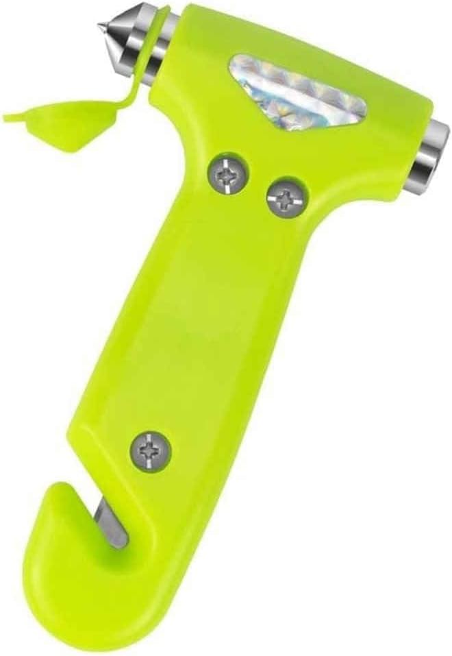 Car Escape Tool, Window Breaker, Safety Hammer, Seatbelt Cutter – Emergency Window-Shattering Tool for Quick Escape,Schwarz-2pcs