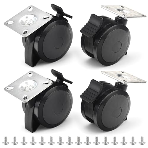 Karbay 4 Pack 69828 69827 Locking Caster/Grill Wheels for Weber Spirit 200/300 Series Gas Grills