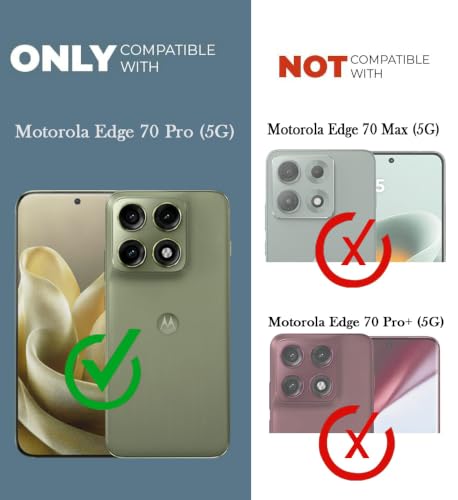 Image of Jkobi Shockproof Crystal-Clear Back Cover for Motorola Moto Edge 70 Pro (Anti Yellow Case | Drop & Camera Protection | Hard Polycarbonate)
