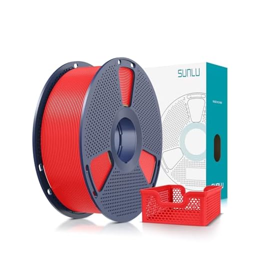 SUNLU Upgrade PLA+2.0 3D Printer Filament, High Speed PLA Plus Filament 1.75mm, 30mm/s - 600mm/s Print Range, Tougher and Stronger, Dimensional Accuracy +/-0.02mm, 1KG Spool(2.2lbs), Red