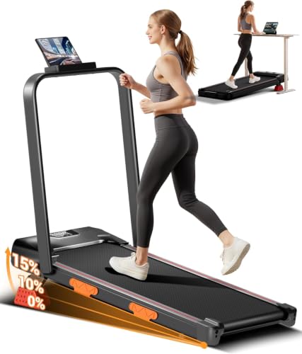 Image of 4-in-1 Walking Pad 10KM/H, 15% Incline Treadmill for Home Foldable