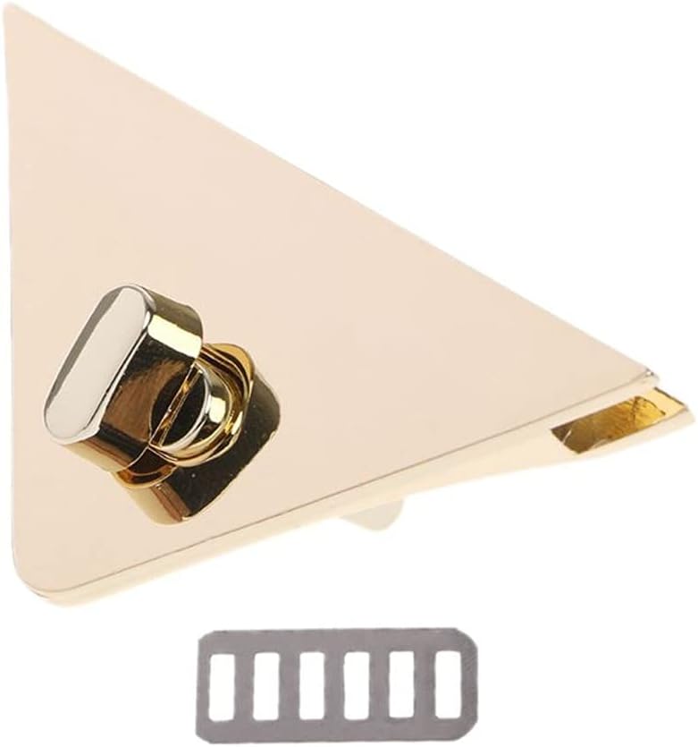DIY Triangle Shape Clasp Turn Lock Locks for Handbag Shoulder Crossbody Bag Purse(D)
