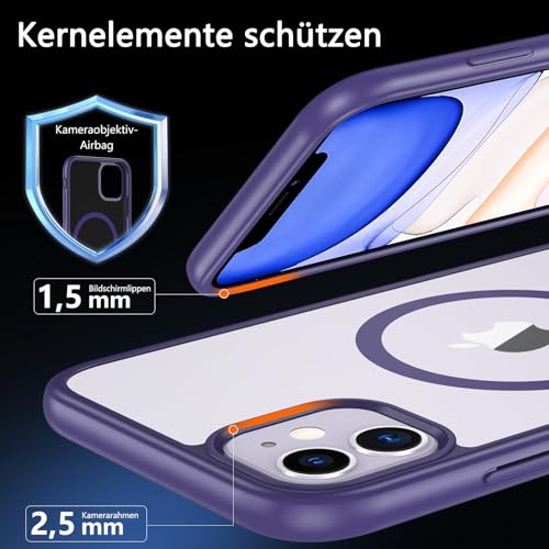 Coque militaire iPhone 11 antichoc et robuste couleur violette - 4